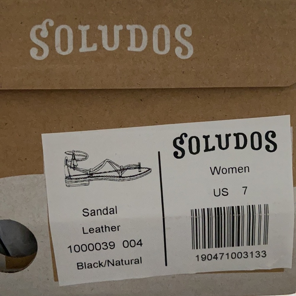 Soludos Black & Natural Gladiator Lace-up … - Picture 14 of 15